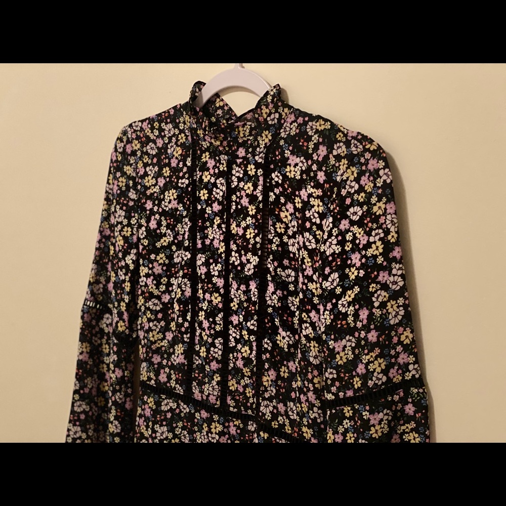 Short dress in airy, crinkled chiffon